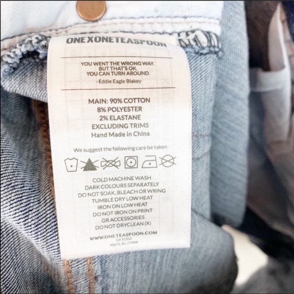 NWT One Teaspoon Harlets High Rise Denim Shorts - Picture 7 of 9